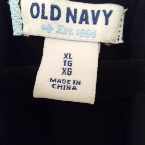 Womans XL Old Navy Black Buttoned Blouse Boho Embellished Details Cottagecore - Picture 2 of 5